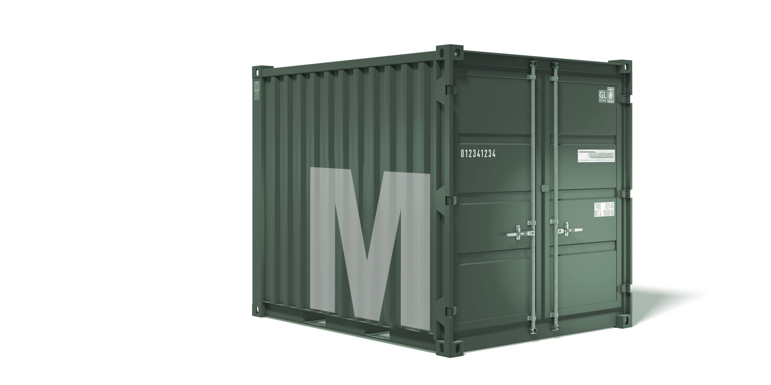 Lagercontainer M - Lagerfläche: 5,34 m2 / 12,08m3